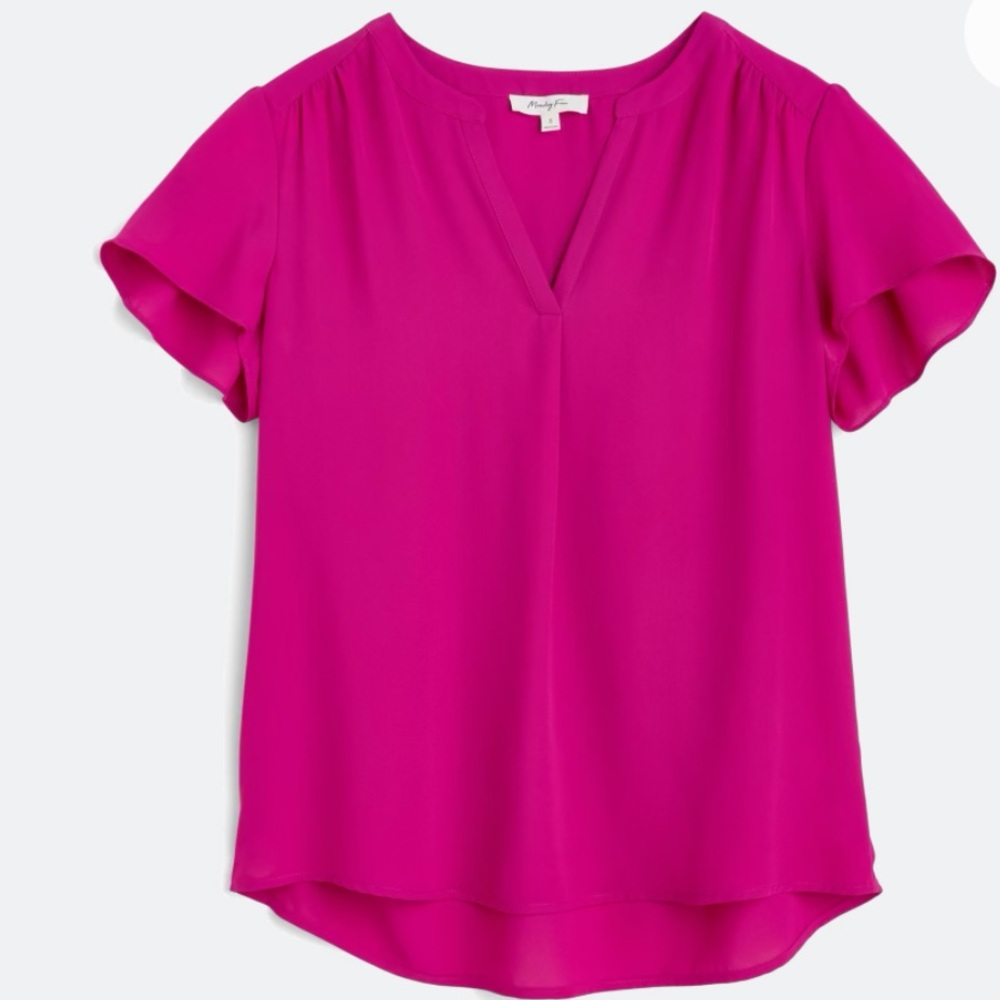 SOLD………….Elegant Fuchsia Blouse for Women